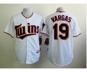 mlb jerseys minnesota twins #19 vargas white[vargas]