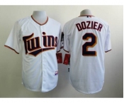 mlb jerseys minnesota twins #2 dozier white[dozier]