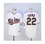 mlb jerseys minnesota twins #22 sano white[sano]
