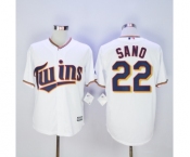 mlb jerseys minnesota twins #22 sano white[sano]