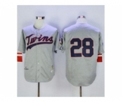 mlb jerseys minnesota twins #28 blvleven grey(m&n 1969)