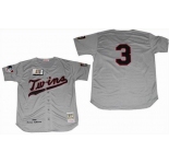 mlb jerseys minnesota twins #3 killebrew m&n grey