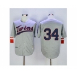 mlb jerseys minnesota twins #34 kirby puckett grey(m&n 1969)