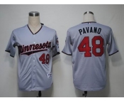 mlb jerseys minnesota twins #48 pavano grey[2011 minnesota]