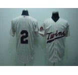 mlb minnesota Twins #2  span cream(50th)