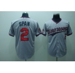 mlb minnesota twins #2 span grey (50th)