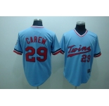 mlb minnesota twins #29 carew baby blue[cooperstown throwback]