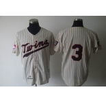 mlb minnesota twins #3 killebrew m&n cream(black strip)