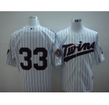 mlb minnesota twins #33 morneau white 50th