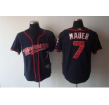mlb minnesota twins #7 mauer blue[2011]