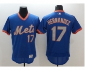 Men New York Mets #17 Keith Hernandez Majestic Blue Flexbase Authentic Cooperstown Player Jersey