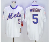 Men New York Mets #5 David Wright Majestic White Cool Base Cooperstown Collection Player Jersey