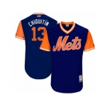 Men's 2017 Little League World Series Mets #13 Asdrubal Cabrera Chiquitín Royal Jersey