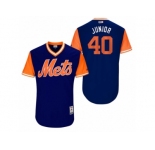 Men's 2017 Little League World Series Mets AJ Ramos #40 Junior Royal Jersey