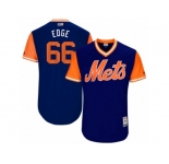 Men's 2017 Little League World Series Mets Josh Edgin #66 Edge Royal Jersey