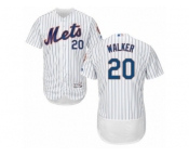 Men's Majestic New York Mets #20 Neil Walker White Flexbase Authentic Collection MLB Jersey