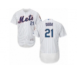 Men's Majestic New York Mets #21 Lucas Duda White Flexbase Authentic Collection MLB Jersey