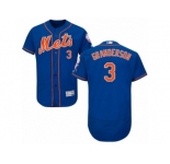 Men's Majestic New York Mets #3 Curtis Granderson Royal Blue Flexbase Authentic Collection MLB Jersey