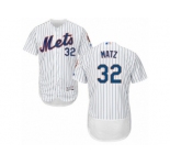 Men's Majestic New York Mets #32 Steven Matz White Flexbase Authentic Collection MLB Jersey