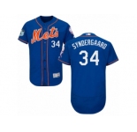 Men's Majestic New York Mets #34 Noah Syndergaard Royal Blue 2017 Spring Training Authentic Collection Flex Base MLB Jersey