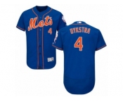 Men's Majestic New York Mets #4 Lenny Dykstra Royal Blue Flexbase Authentic Collection MLB Jersey