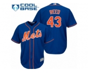 Men's Majestic New York Mets #43 Addison Reed Replica Royal Blue Alternate Home Cool Base MLB Jersey