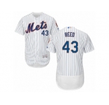Men's Majestic New York Mets #43 Addison Reed White Flexbase Authentic Collection MLB Jersey