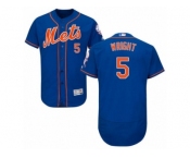 Men's Majestic New York Mets #5 David Wright Royal Blue Flexbase Authentic Collection MLB Jersey