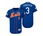 Men's New York Mets #3 Curtis Granderson 2017 Spring Training Flex Base Authentic Collection Stitched Baseball Jersey