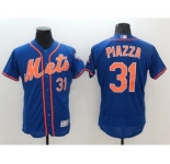 Men's New York Mets #31 Mike Piazza Majestic Royal Blue Flexbase Authentic Collection Player Jersey