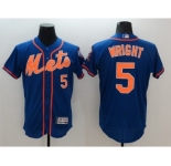 Men's New York Mets #5 David Wright Majestic Royal Blue Flexbase Authentic Collection Player Jersey
