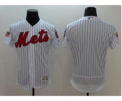 Men's New York Mets Blank Majestic White Fashion Stars & Stripes Flex Base Jersey
