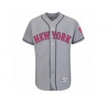 Men's New York Mets Majestic Blank Gray Fashion 2016 Mother's Day Flex Base Team Jersey