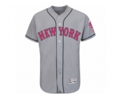Men's New York Mets Majestic Blank Gray Fashion 2016 Mother's Day Flex Base Team Jersey
