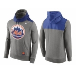 Men's New York Mets Nike Gray Cooperstown Collection Hybrid Pullover Hoodie