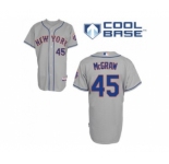New York Mets #45 Tug McGraw Grey Road Cool Base Stitched Baseball Jersey