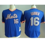 mlb jerseys new york mets #16 gooden blue[m&n]
