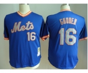 mlb jerseys new york mets #16 gooden blue[m&n]