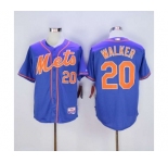 mlb jerseys new york mets #20 walker blue[number orange]