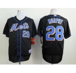 mlb jerseys new york mets #28 murphy black
