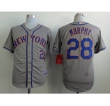 mlb jerseys new york mets #28 murphy grey