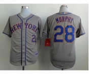 mlb jerseys new york mets #28 murphy grey
