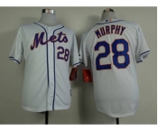 mlb jerseys new york mets #28 murphy white