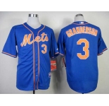 mlb jerseys new york mets #3 granderson blue[number orange]