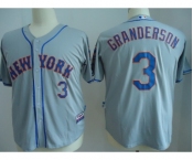 mlb jerseys new york mets #3 granderson grey