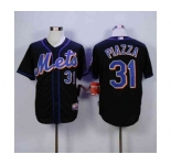 mlb jerseys new york mets #31 piazza black