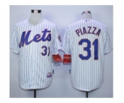 mlb jerseys new york mets #31 piazza white(blue strip)