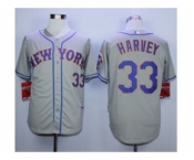 mlb jerseys new york mets #33 harvey grey