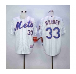 mlb jerseys new york mets #33 harvey white(blue stripe)