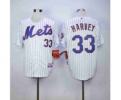 mlb jerseys new york mets #33 harvey white(blue stripe)